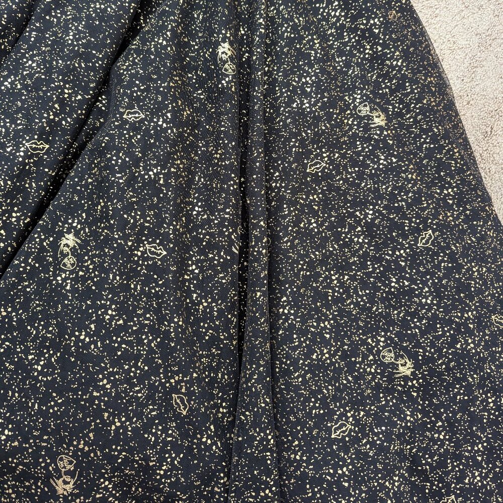 Betsey Johnson Strapless Ball Gown (Torrid) Balck & Gold Sparkle Size 20 New - Picture 13 of 16